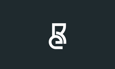Fototapeta Alphabet letters Initials Monogram logo ER, RE, E and R obraz