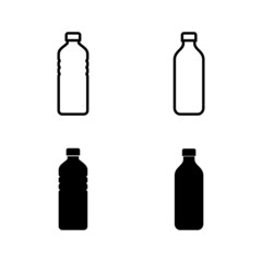 Bottle icons vector. bottle sign and symbol