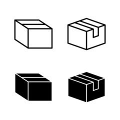Box icons vector. box sign and symbol, parcel, package
