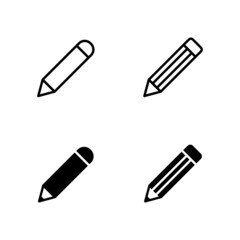 Pencil icons vector. pen sign and symbol. edit icon vector