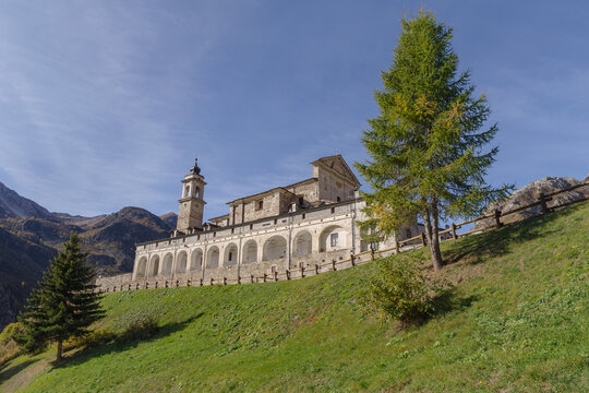 St Magnus sanctuary, Castelmagno, Piedmont region, Italy