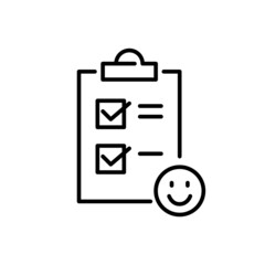 Emotions tracking diary icon. Psychotherapy self-observance and mindfulness tool. Pixel perfect, editable stroke line art icon