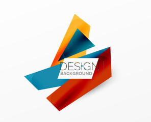 Background abstract overlapping shapes. Minimal composition vector illustration for wallpaper banner background or landing page