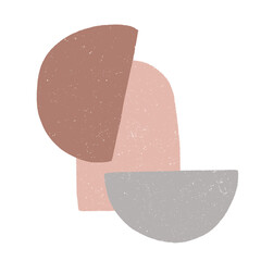 Abstract Organic Shape With Grainy Texture