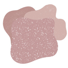Abstract Organic Shape With Grainy Texture