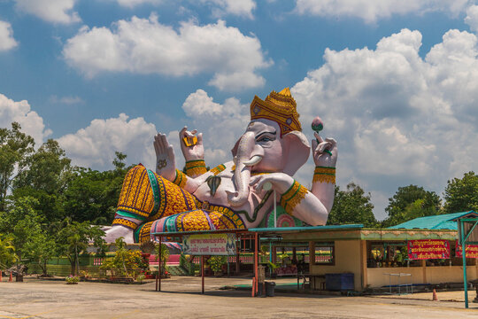 Statue of Ganesha in Ganesha Park. Sarika, Thailand.