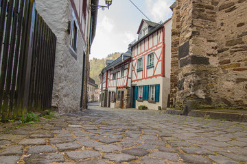 Beautiful traditional buildings of Monreal, Germany