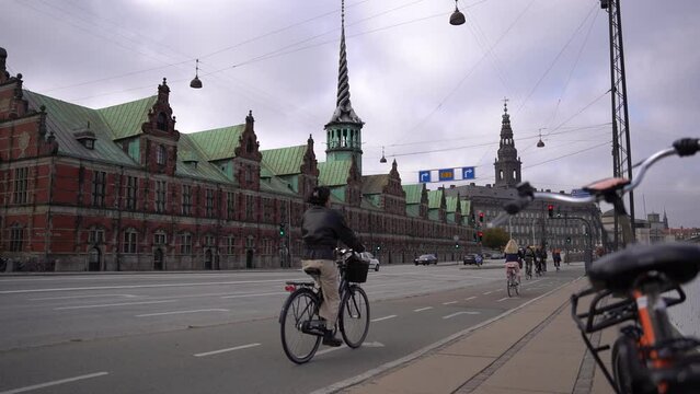 Fahrradfahrer in Kopenhagen