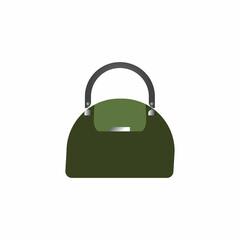 Woman bag icon vector background