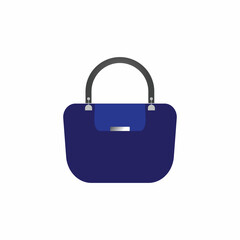 Woman bag icon vector background