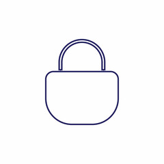 Woman bag icon vector background