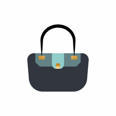Woman bag icon vector background