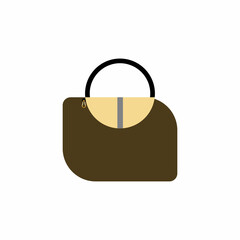 Woman bag icon vector background