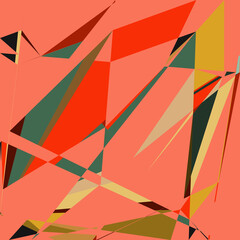 Geometric abstraction generative art background art illustration