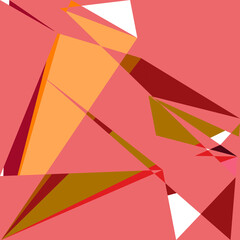 Fototapeta premium Geometric abstraction generative art background art illustration