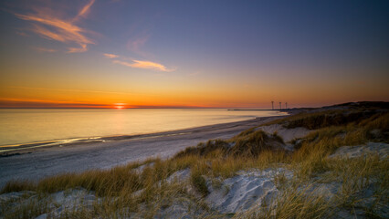 Dänemark - Hvide Sande, Strand bei Sonnenuntergang