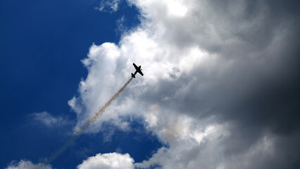 空, 航空機, フライング, 飛行機, 蠅, 雲, 航空機, フライト, 旋律の美しい,...