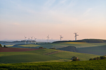 sunrise over the fields