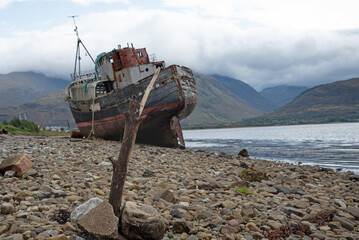 Old Ship Wreck and rusty