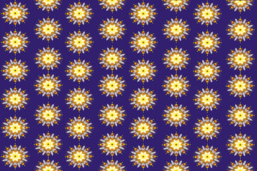 Seamless floral pattern designed for carpets, wallpaper, clothing, batik and coloring books.