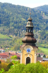 Kirchenturm der Stadtpfarrkirche Leoben