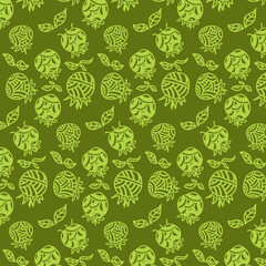Flowers. Color image of stylized flowers.
 Stamp, print on fabric, design, background.
Vector drawing.