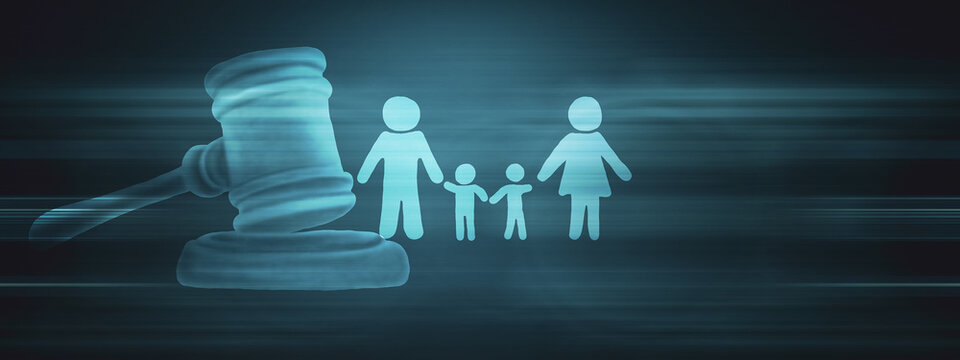 Family law, family right concept.