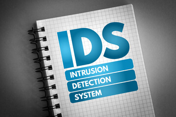 IDS - Intrusion Detection System acronym, technology concept background
