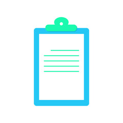 Document  icon, UI and UX element of app and web. It use analogous color scheme, created as simple as possible to achieve minimal size but the quality of vector graphic is still maintained.