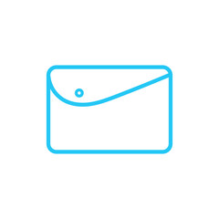 Isolated email icon. UI and UX element of app and web. It use analogous color scheme, created as simple as possible to achieve minimal size but the quality of vector graphic is still maintained.