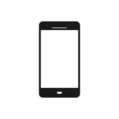 Isolated cell phone icon. UI and UX element of app and web. It use analogous color scheme, created as simple as possible to achieve minimal size but the quality of vector graphic is still maintained.