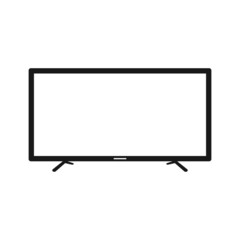 Isolated television icon. UI and UX element of app and web. It use analogous color scheme, created as simple as possible to achieve minimal size but the quality of vector graphic is still maintained.