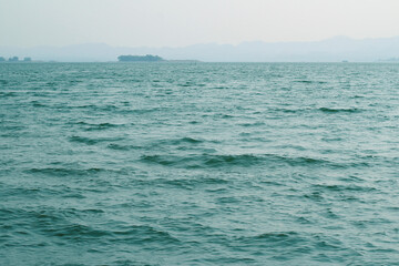 Obraz premium Blue water sea wave texture background