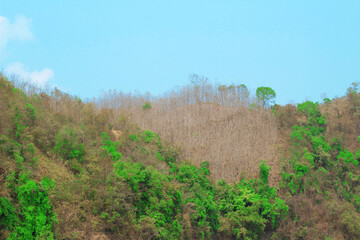 View of kaptai lake, Rangamati, Bangladesh. The beautiful clear lake kaptai with view on the mountains