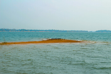 Beautiful Kaptai Lake in Rangamati Bangladesh. Beautiful landscape mountain lake in Rangamati.