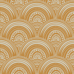 Boho print, seamless pattern, endless repeat, hand-drawn © Rashmi