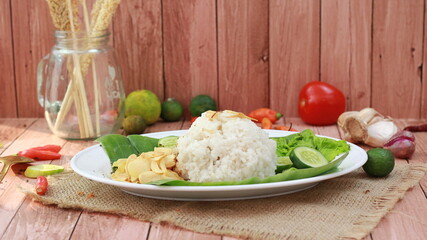 Nasi liwet is traditional food from indonesia
