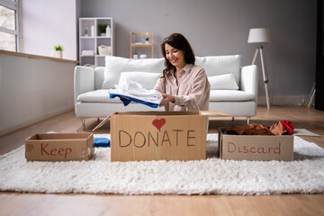 Donating Decluttering And Cleaning Up Wardrobe