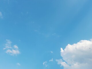 blue sky with clouds