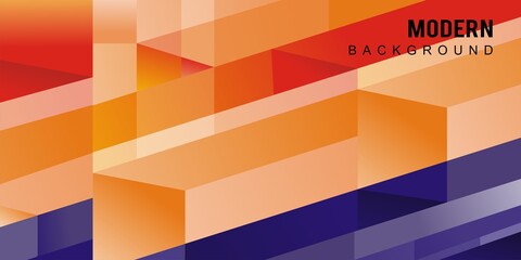 Abstract shape background vector for banner template with modern design