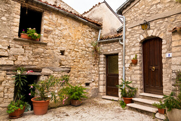 Fototapeta na wymiar Castropignano,borgo,medievale, Molise