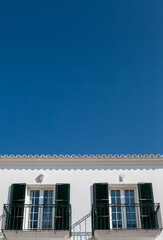 venetian blinds in a typical menorcan house
