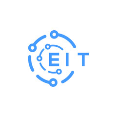 EIT technology letter logo design on white  background. EIT creative initials technology letter logo concept. EIT technology letter design.
