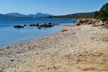 Veduta della spiaggia Razza di Junco, Costa Smeralda