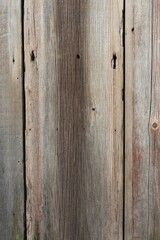 Old wooden door worn down by lots of use.