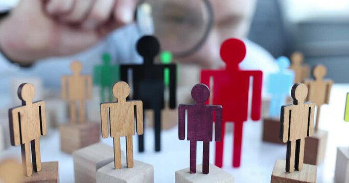 Manager looking for job candidates 4k movie slow motion