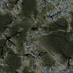 Cracked 3d texture