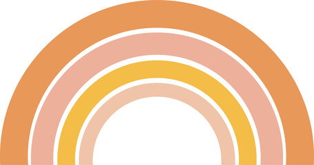 Scandinavian rainbow for kids room wall decor