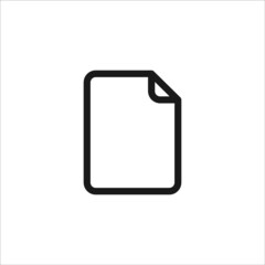 Sheet op blank paper icon. vector illustration