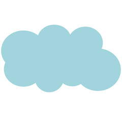 Blue sky and clouds. Vector illustration